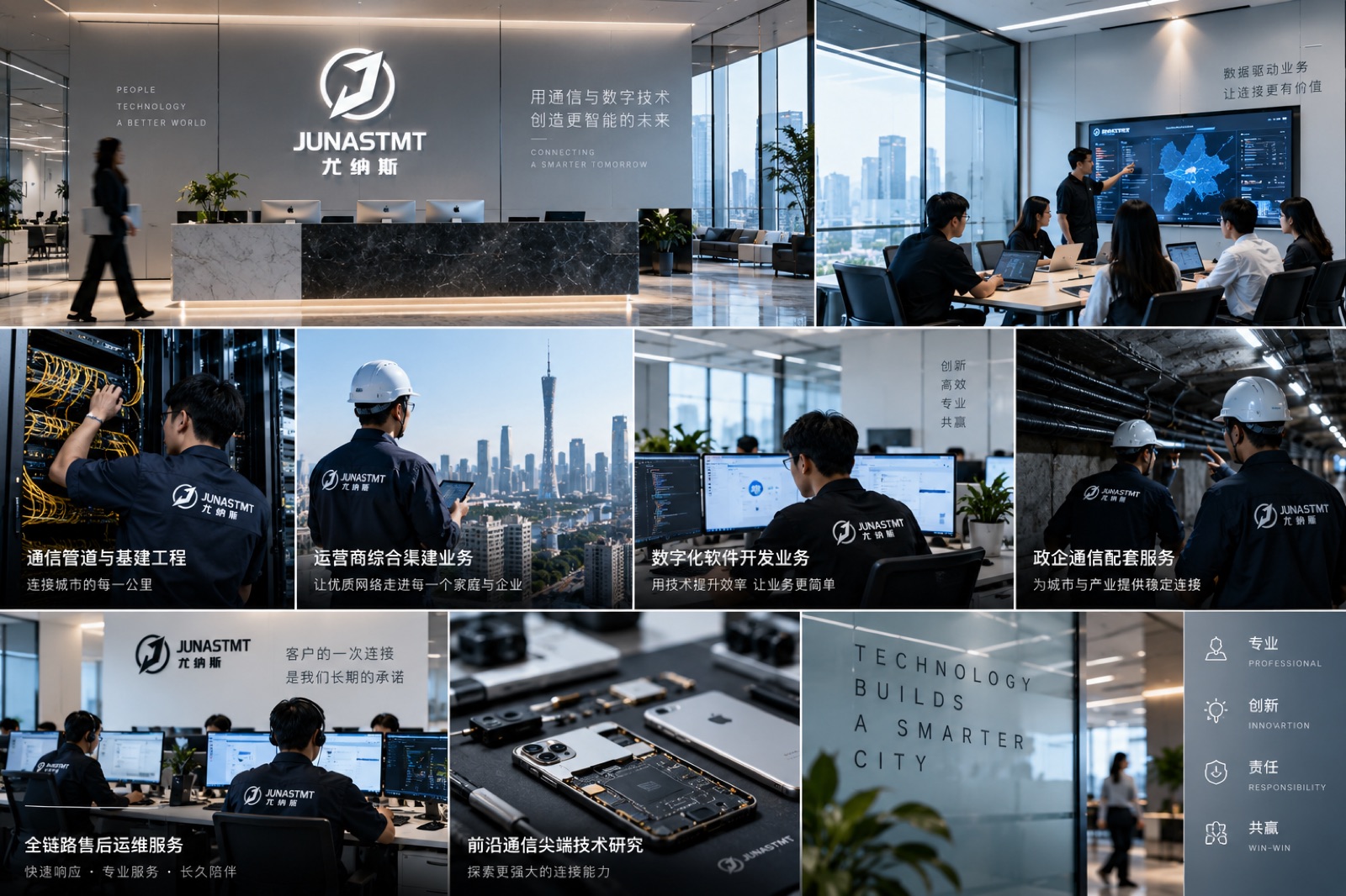 尤纳斯品牌前台与办公协作场景